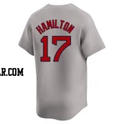 David Hamilton Men's Boston Red Sox Gray Limited Away Jersey