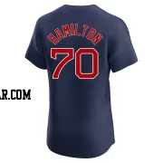 David Hamilton Men's Boston Red Sox Navy Elite Alternate Jersey