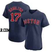 David Hamilton Men's Boston Red Sox Navy Elite Alternate Jersey