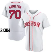 David Hamilton Men's Boston Red Sox White Authentic 2021 Patriots' Day Jersey