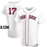 David Hamilton Men's Boston Red Sox White Authentic Home Team Jersey