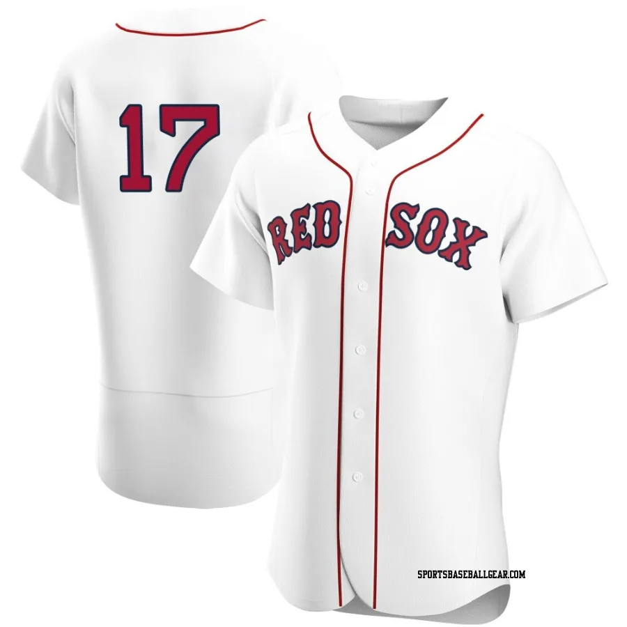 David Hamilton Men's Boston Red Sox White Authentic Home Team Jersey