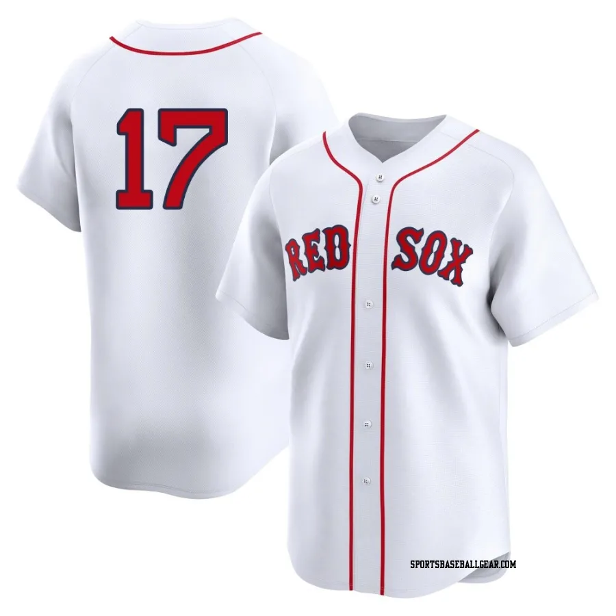 David Hamilton Men's Boston Red Sox White Limited 2nd Home Jersey