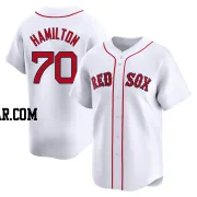 David Hamilton Men's Boston Red Sox White Limited Home Jersey