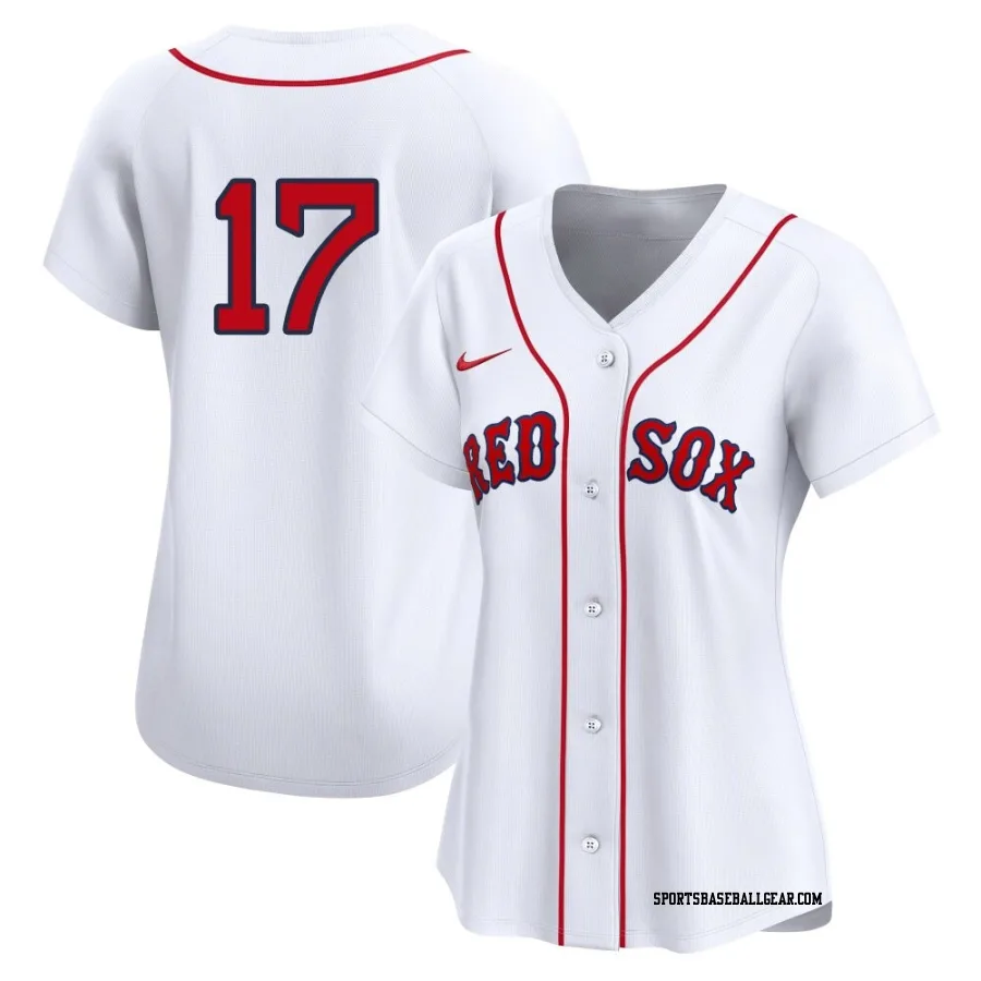 David Hamilton Women's Boston Red Sox White Limited 2nd Home Jersey