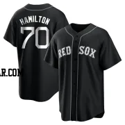 David Hamilton Youth Boston Red Sox Black/White Replica Jersey