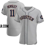 David Hensley Men's Houston Astros Gray Authentic Road Jersey