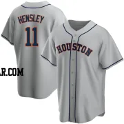 David Hensley Men's Houston Astros Gray Replica Road Jersey