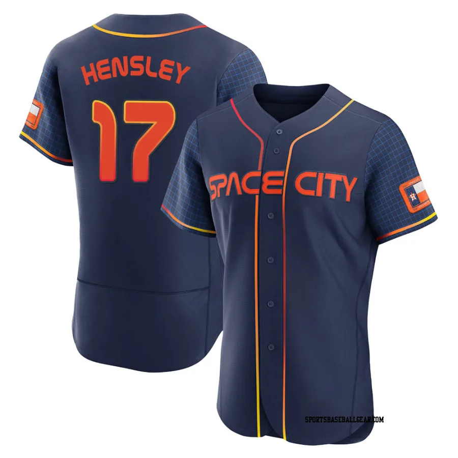 David Hensley Men's Houston Astros Navy Authentic 2022 City Connect Jersey