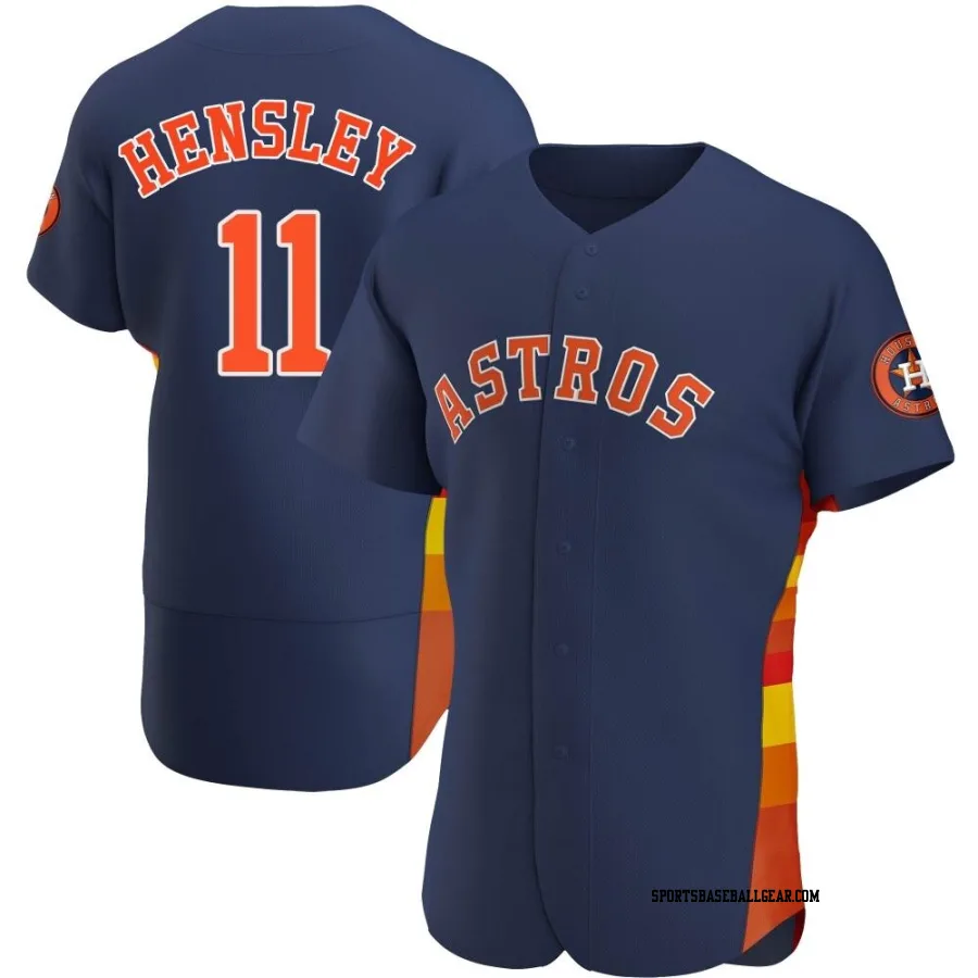 David Hensley Men's Houston Astros Navy Authentic Alternate Jersey