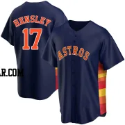 David Hensley Men's Houston Astros Navy Replica Alternate Jersey