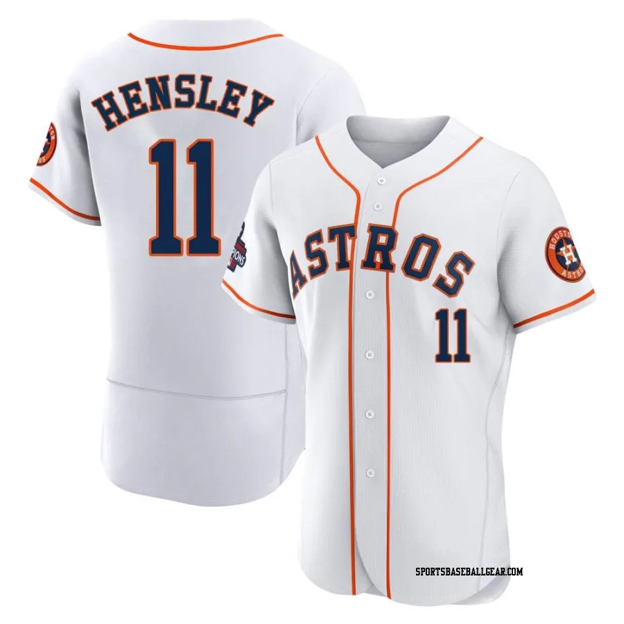 David Hensley Men's Houston Astros White Authentic 2022 World Series Champions Home Jersey