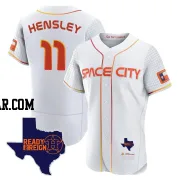 David Hensley Men's Houston Astros White Authentic 2023 Space City Ready 2 Reign Flex Base Jersey