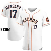 David Hensley Men's Houston Astros White Authentic Home Jersey