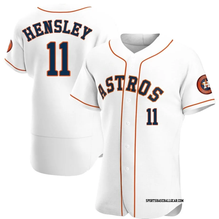 David Hensley Men's Houston Astros White Authentic Home Jersey