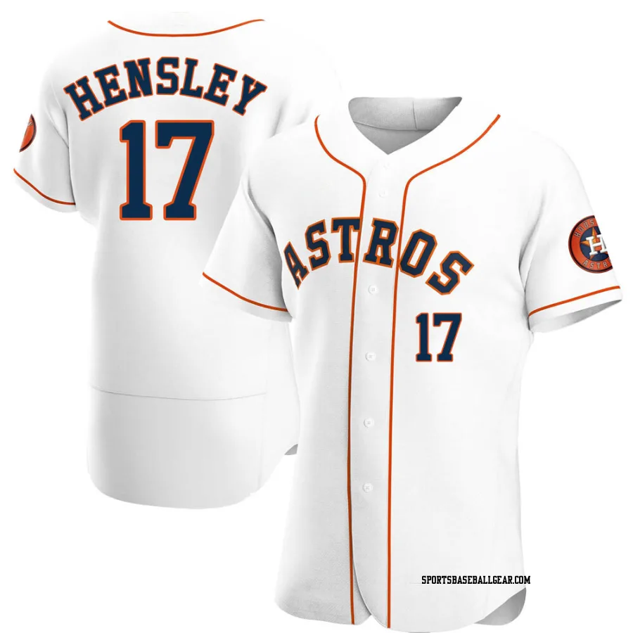 David Hensley Men's Houston Astros White Authentic Home Jersey