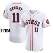 David Hensley Men's Houston Astros White Elite Home Jersey