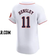 David Hensley Men's Houston Astros White Elite Home Jersey