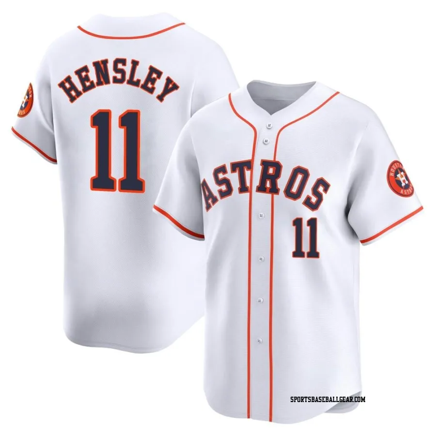 David Hensley Men's Houston Astros White Limited Home Jersey