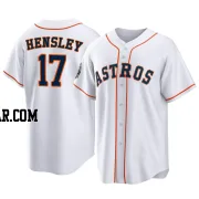 David Hensley Men's Houston Astros White Replica 2022 World Series Home Jersey