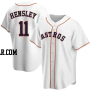 David Hensley Men's Houston Astros White Replica Home Jersey