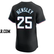 David Hensley Men's Miami Marlins Black Elite Alternate Vapor Premier Jersey