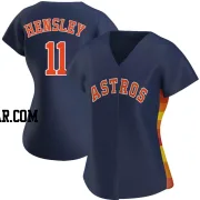 David Hensley Women's Houston Astros Navy Authentic Alternate Jersey