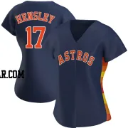 David Hensley Women's Houston Astros Navy Authentic Alternate Jersey