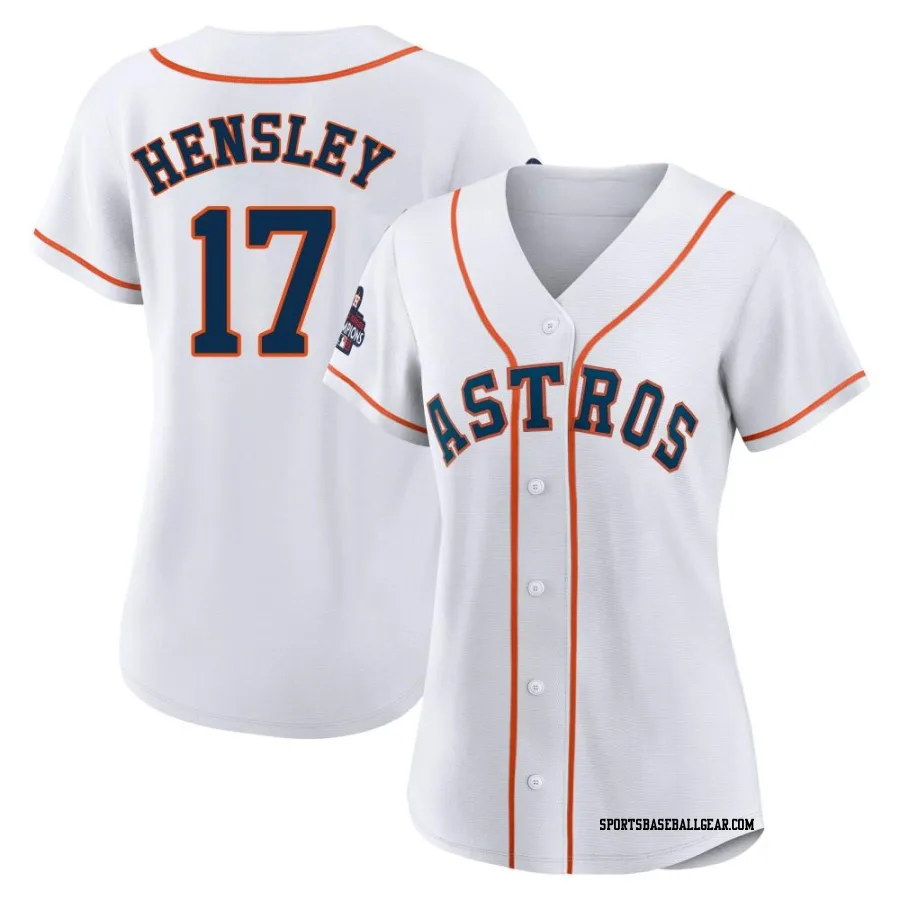 David Hensley Women's Houston Astros White Authentic 2022 World Series Champions Home Jersey