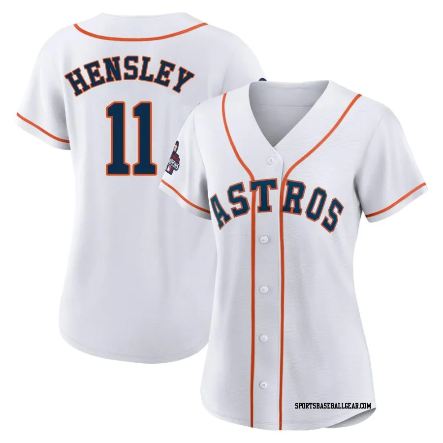 David Hensley Women's Houston Astros White Replica 2022 World Series Champions Home Jersey