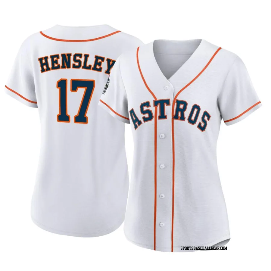 David Hensley Women's Houston Astros White Replica 2022 World Series Home Jersey