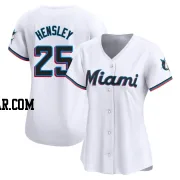 David Hensley Women's Miami Marlins White Limited Home Jersey