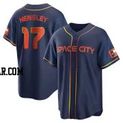 David Hensley Youth Houston Astros Navy Replica 2022 City Connect Jersey