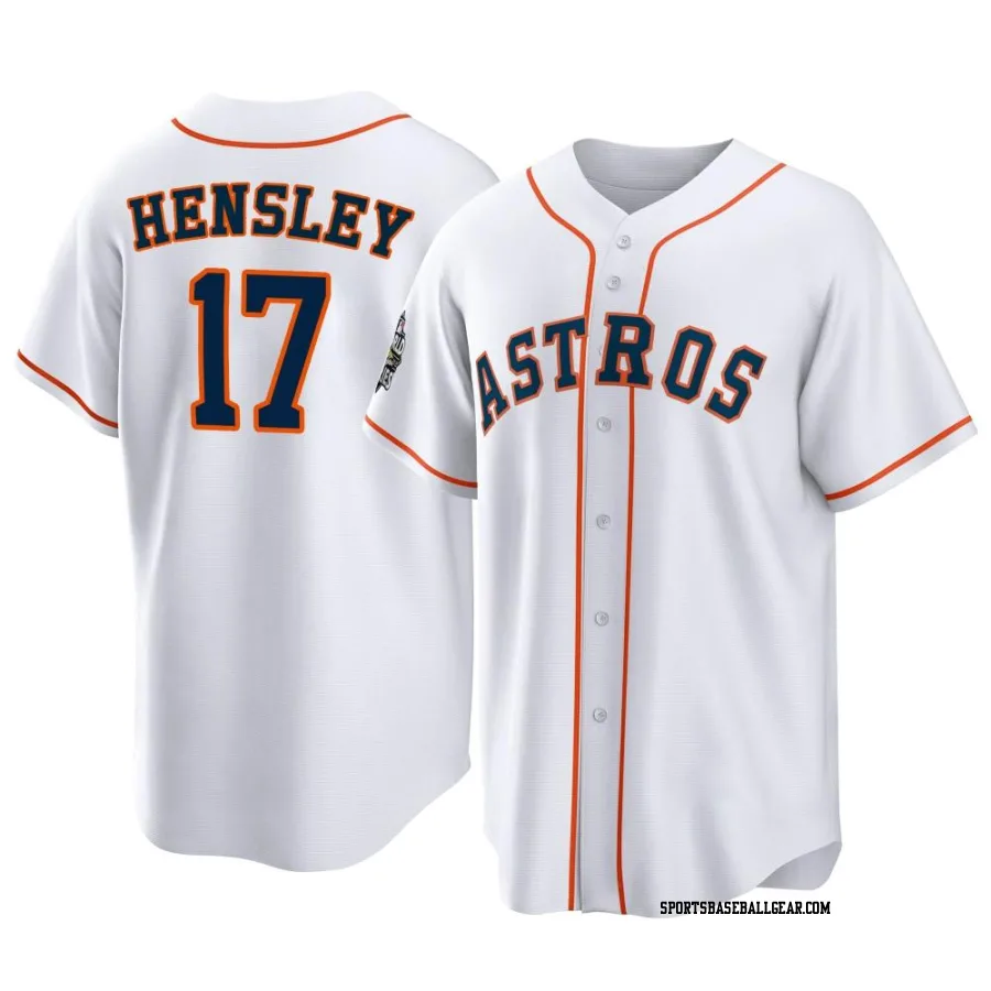 David Hensley Youth Houston Astros White Replica 2022 World Series Home Jersey