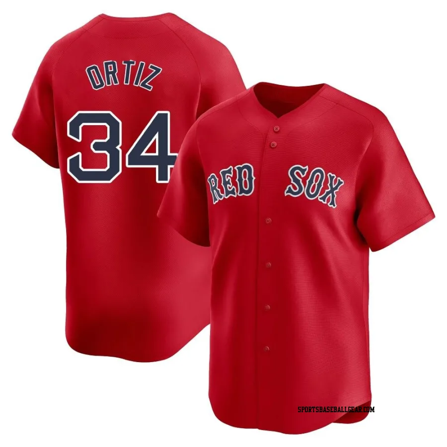 David Ortiz Men's Boston Red Sox Red Limited Alternate Jersey