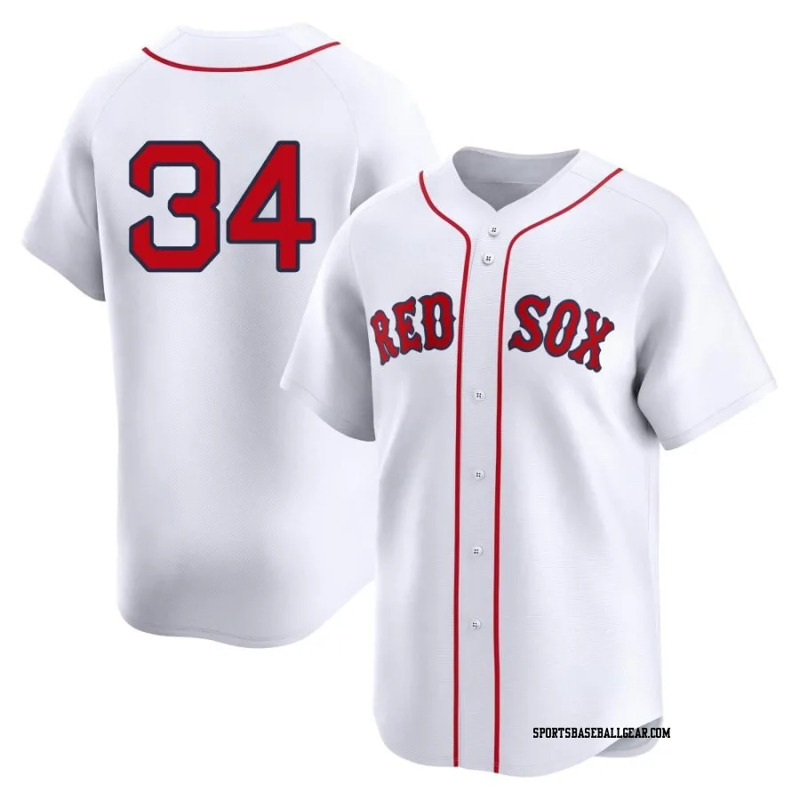 David Ortiz Men's Boston Red Sox White Limited 2nd Home Jersey