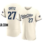 David Ortiz Men's Minnesota Twins Cream Authentic Alternate 2023 Jersey