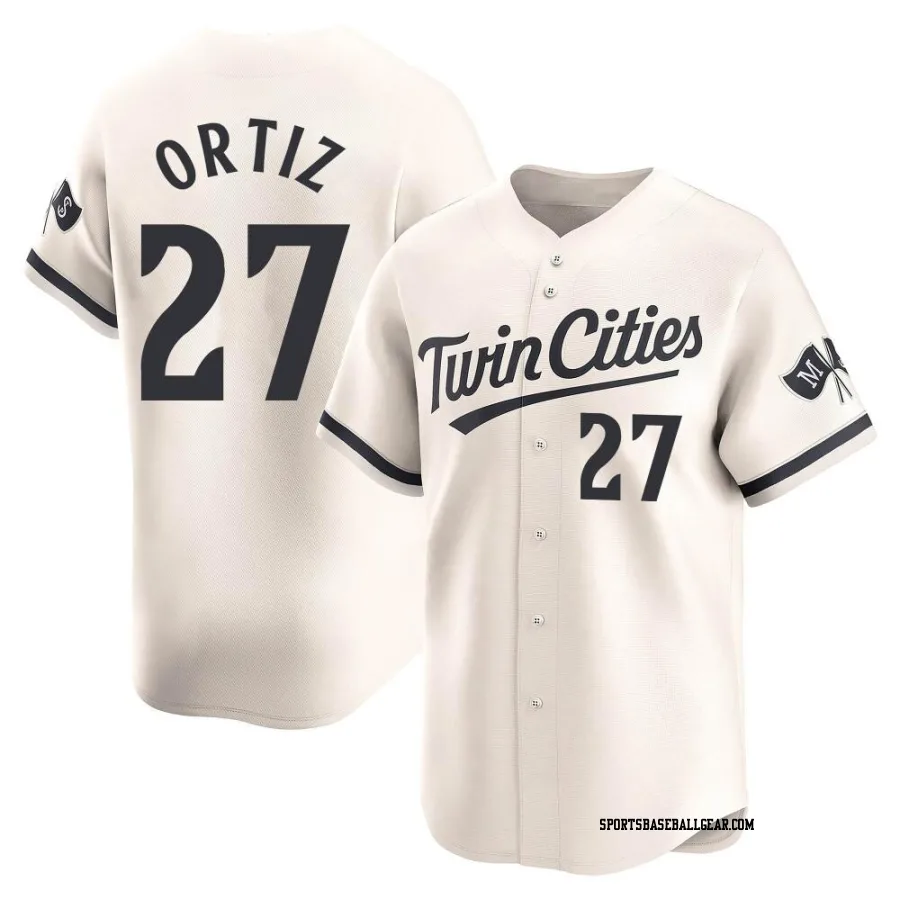 David Ortiz Men's Minnesota Twins Cream Limited Alternate Jersey