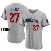 David Ortiz Men's Minnesota Twins Gray Authentic Road Jersey