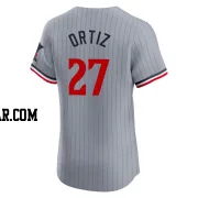 David Ortiz Men's Minnesota Twins Gray Elite Road Jersey