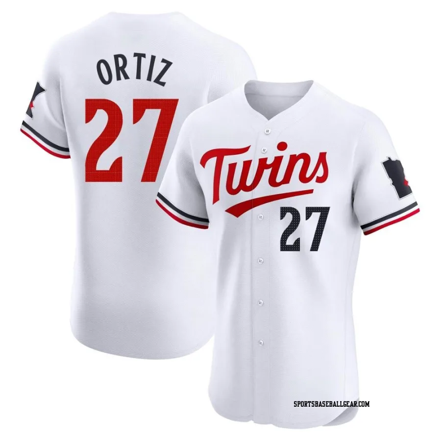 David Ortiz Men's Minnesota Twins White Elite Home Jersey