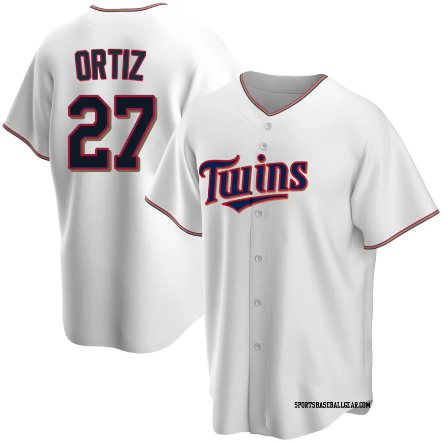 David Ortiz Men's Minnesota Twins White Replica Home Jersey