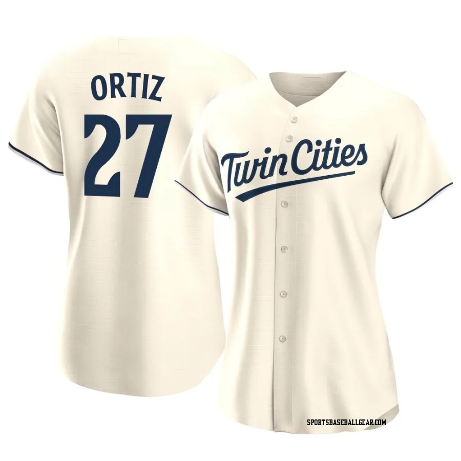 David Ortiz Women's Minnesota Twins Cream Replica Alternate Jersey