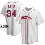 David Ortiz Youth Boston Red Sox White Replica Alternate Jersey