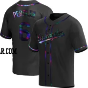 David Peralta Men's Los Angeles Dodgers Black Holographic Replica Alternate Jersey