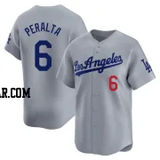 David Peralta Men's Los Angeles Dodgers Gray Limited Away Jersey