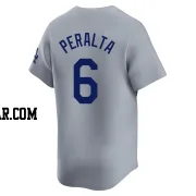 David Peralta Men's Los Angeles Dodgers Gray Limited Away Jersey