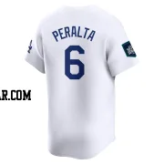 David Peralta Men's Los Angeles Dodgers White Limited 2024 World Tour Seoul Series Home Jersey