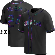 David Peralta Men's San Diego Padres Black Holographic Replica Alternate Jersey