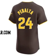 David Peralta Men's San Diego Padres Brown Elite Road Vapor Premier Jersey